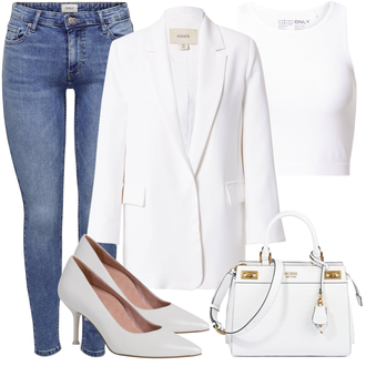 Vintage Outfits mit Jeans Lederjacke Only "Elegantes Herbst Outfit"