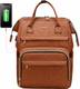 Lovevook Laptop-rugzak voor dames 17 inch, waterdicht met USB-oplaadaansluiting schooltas, schoolrugzak, voor studenten, leraren, voor universiteit, werk