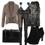Winter Outfits mit schwarzen Hosen image