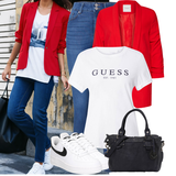Tenues avec Tricots Rouges image