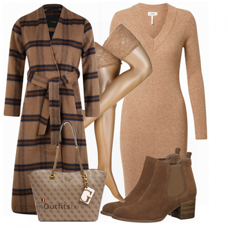 Winter Outfits met bruin Guess "Mooie winter look"