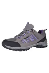 Mountain Warehouse Path wasserdichte Damen-Wanderschuhe - Atmungsaktiver Trekkingschuh für Damen, mit Mesh-Futter, hohem Schaft - Für Trekking und Camping Dunkelgrau 38 EU