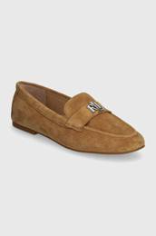 Mokasini iz semia Lauren Ralph Lauren Averi III enski, be barva, 802946809001