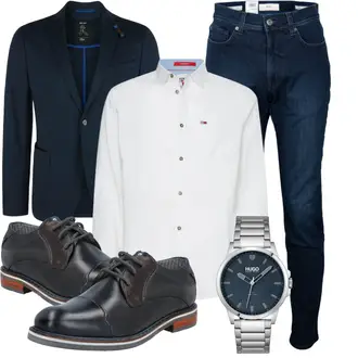 Business Outfits mit Blau Jeans Brax "Perfekt fürs Büro"