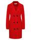 APTRO Damen Mantel Lange Winter Wollmantel WS01 Rot M