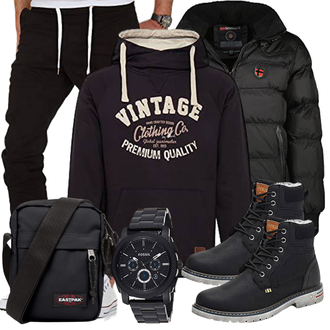 Winter Outfits Groß mit Schwarz Blend "Winter Outfit"
