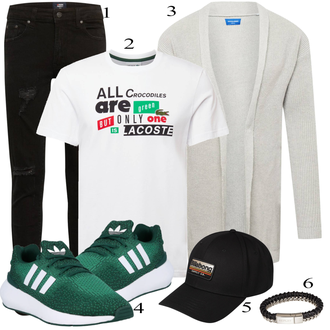 outfit mit Bela Casual Majica Lacoste "Vsakdanja oblačila"