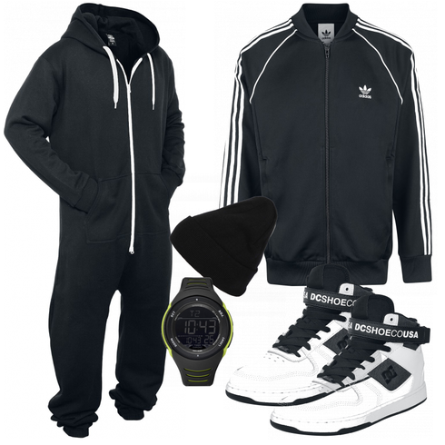 Schwarz Accessoire Hut About You kombinieren