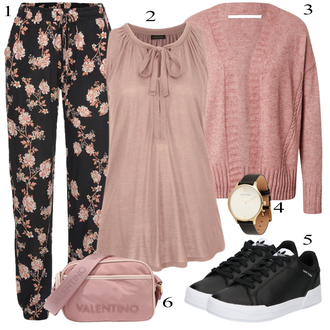 Djeveruša Outfit sa Pink/Smeđa Hlača Velika Veličina/Bluza i Tunika/Kupaći Kostim Za Veću Veličinu Lascana "Zimski outfit"