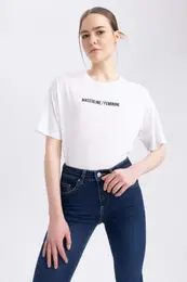 Sorbe X Crew Neck Slogan Printed T-Shirt