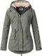 Urban Surface Damen D7210A44363A 2in1 Übergangsjacke Winterjacke Jacke Parka 6 Farben XS-XL Grün S