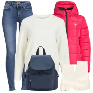 Outfit met Grijs Jeans Leren Schoenen/Push up Jeans/Enkel Jeans/Jeans met Lage Taille/Slim Fit Jeans/Lage Taille Jean/Slip-on jean/Jeans met Split/Leren jas Only "Outfit Voor De Winter"