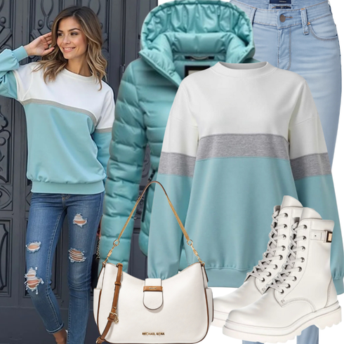 Comment poter Blanc/Marron/Violet/Noir Top en Maille/Top Court/Shirt À Rayures/Pull Court/Pull Rayé bershka avec Blanc/Marron/Violet/Noir Top en Maille/Top Court/Shirt À Rayures/Pull Court/Pull Rayé bershka