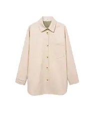 MANGO Bluse ''''CAMISA TRAVELER'''' hellbeige