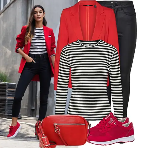 Rot/DunkelRot Longblazer/Lässiger Blazer/Baumwoll ­Blazer/Lederjacke/Strick­blazer/Blusenblazer/Blazerjacke/Boyfriend Blazer/Lederjacke für Männer/Eleganter Blazer/Lederjacke VERO MODA kombinieren