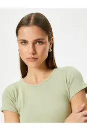 Basic T-Shirt Short Sleeve Round Neck Cotton