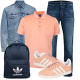 Orange Adidas Originals Sneaker Outfits image