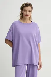 Kratka majica enska, vijolina barva, PYM02AE25