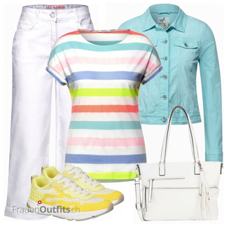 Outfit mit Weiß Sneaker SCOTCH & SODA "Cooles Alltagsoutfit"