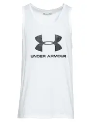 UNDER ARMOUR Sporttop weiß / schwarz
