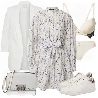 Outfit mit Grau/Weiß Sneaker bjÖrn Borg "Perfekt für den Frühling"