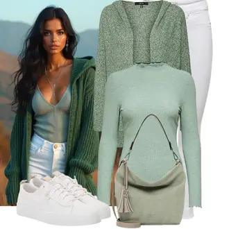 Frühlings Outfits Old Money mit Grau/Weiß/Creme/Khaki/Silber Thermojeans/Caprijeans/Winterjacke/Low Waist Jean/High Waist Jeans/Slim Fit Jeans/Low Rise Jean/Biker Jeans/Leder Schuhe/Jeans mit Schlitz/Lederjacke/Push up Jeans Only "Stylische Kombination für den Frühling"Look: Coole, Nahtlos, Old Money, Schön, Classic, Disco
