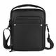 BAIGIO Umhängetasche Leder Herrentasche Schultertasche Ledertasche Männer für Reise Arbeit Business Alltagsleben (Schwarz)