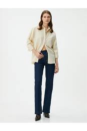 Long Sleeve Shirt Buttoned Pocket Detail Regular Fit