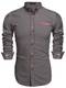COOFANDY Herren Hemd Slim Fit Langarm Paisley Herrenhemden Anzughemd für Männer Freizeithemd Casual Business