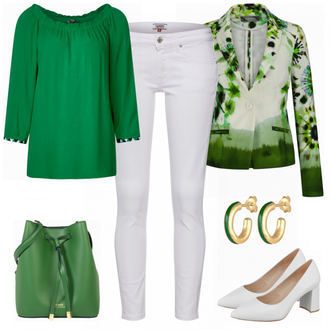 Outfit mit Grau High Heel UNISA "Fresh"