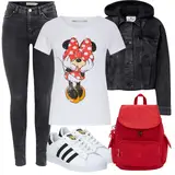 Schwarze Hollister Jeansjacken Outfits image
