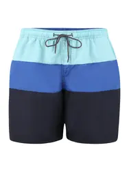 Jack & Jones Plus Badeshorts ''''BALI'''' navy / himmelblau / mint