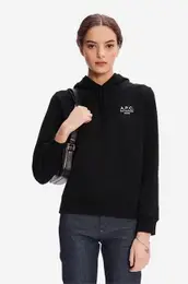 Bombaen pulover A.P.C. Hoodie Manuela enski, roza barva, s kapuco