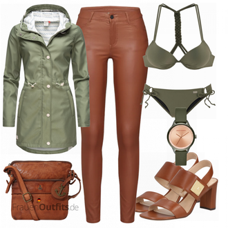 Outfit mit Grün Uhr Armani Exchange "FRUHLINGSGEFÜHLE"