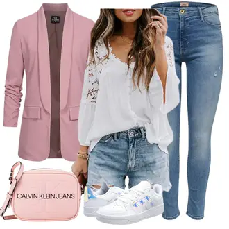 Winter Outfits mit Rosa Kurzblazer/Blazerjacke/Blusenblazer/Lederjacke für Männer/Lässiger Blazer/Boyfriend Blazer/Lederjacke/Eleganter Blazer/Longblazer Styleboom Fashion® "Trendiger Winterlook"