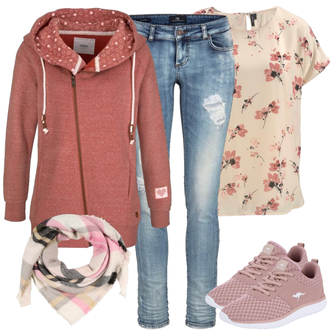 Outfit mit Beige Sneaker Kangaroos "gechillt"