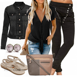 Schwarze Baggy Jeans Outfits image