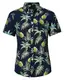 Loveternal Hawaiihemd Herren 3D Druck Hemd Ananas Funky Shirt Freizeit Baumwolle Kurzarm Pineapple Hemden M