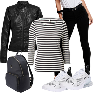 Air Max 270 Outfit sa Bijela/Crna Tenisica Za Trčanje/Tenisica za košarku/Obuća za trening/Tenisica za fitness/gimnastička papuča/cipela za trčanje/tenisica za odbojku/Tenisica za tenis/Zumba cipela Nike Sportswear "Tvoj Otmjeni Outfit"
