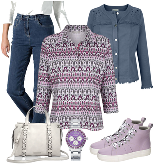 Outfit mit Poloshirt Rabe "Stylisches Outfit Für Den Frühling"