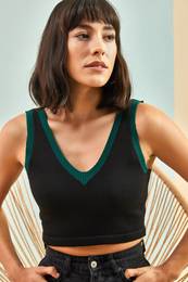 Women's V-Neck Knitwear Blouse