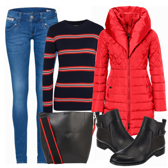 Outfit mit Blau Winterschuh Pikolinos "Redmood"