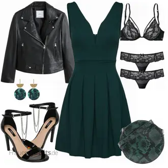 Party Outfits mit Kleid Große Größe Wal g. "Only"