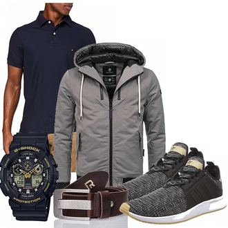 Outfit mit Grau Overall Navahoo "Jet"