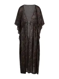 Kimono kaštanově hnědá / čokoládová / černá