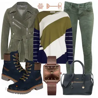 Outfit mit Schwarz Stiefel Camel Active "Camel Active Stiefelette"