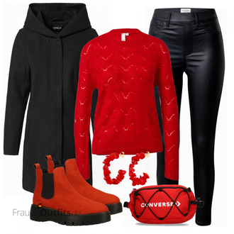 Outfit mit Braun Stiefel Paul Green "Herbstlicher Look"