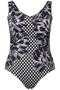 Pied de Poule Maillots de Bain Grandes Tailles pour Femme image