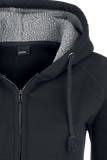 Schwarz Teddy Fleecejacken für Damen image