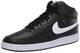 Nike Herren Court Vision MID Basketballschuhe, Mehrfarbig (Black/White 001), 43 EU